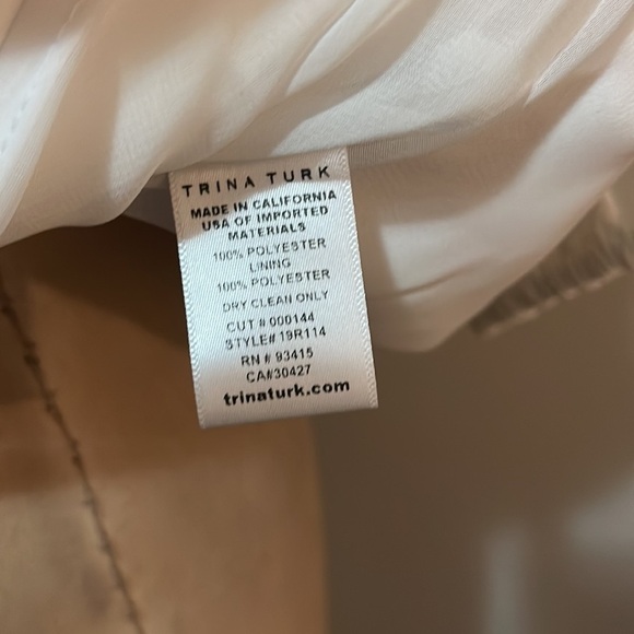 Trina Turk White Polyester Blouse - Picture 8 of 8